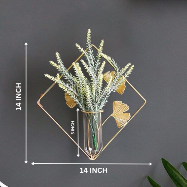 Desired Decors Home Decor Items Wall Hanging Metal Wall Art Decorative Item for Home, Home Decoration Items,Living Room Balcony, Bedroom, Drawing Room, Set of 3 for Indoor Flowers Vases, Multicolor - Image 2