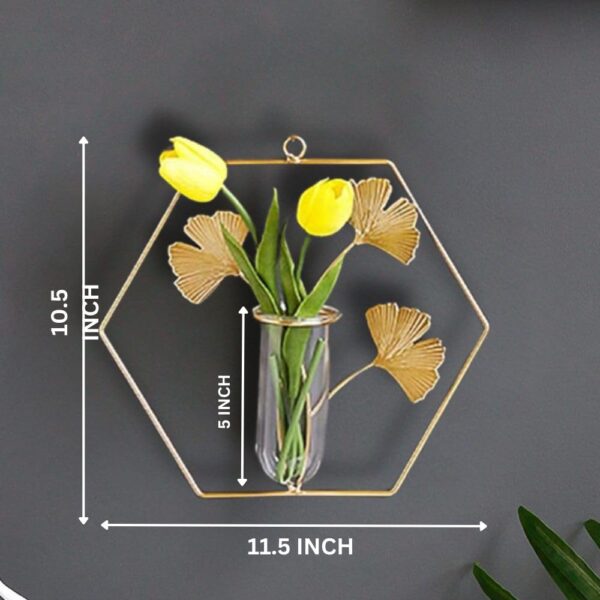 Desired Decors Home Decor Items Wall Hanging Metal Wall Art Decorative Item for Home, Home Decoration Items,Living Room Balcony, Bedroom, Drawing Room, Set of 3 for Indoor Flowers Vases, Multicolor - Image 4