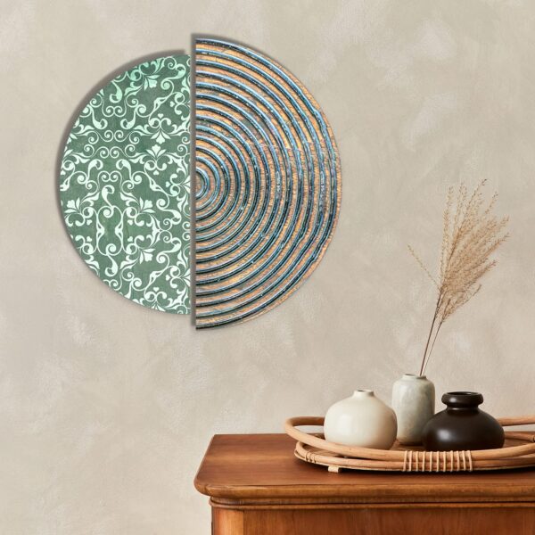 kotart Modern Designer Wooden Wall Hangings for Living Room Bedroom - Home Decor Items, Large, Multicolor 17x17 inch (Wall, Decor 11) - Image 6