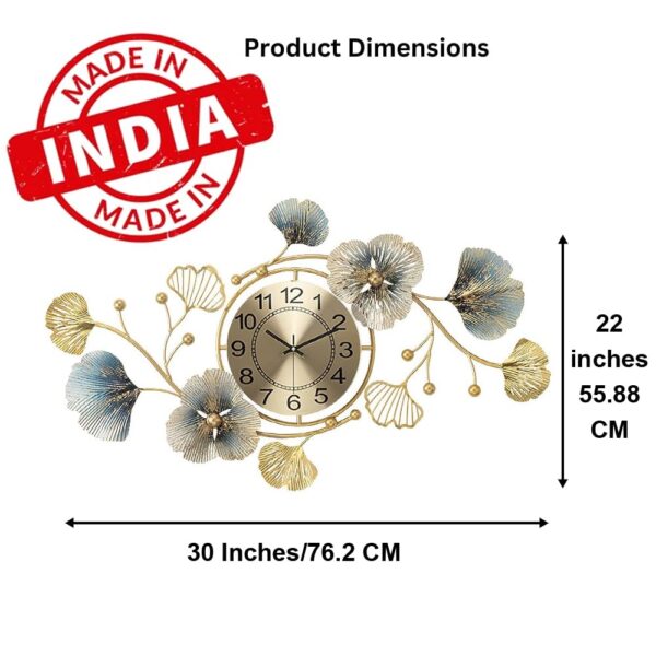 Desired Decors Stylish Luxury Designer Antique Analog Silent Clock for Noise-Free Timepiece for Home - Image 2